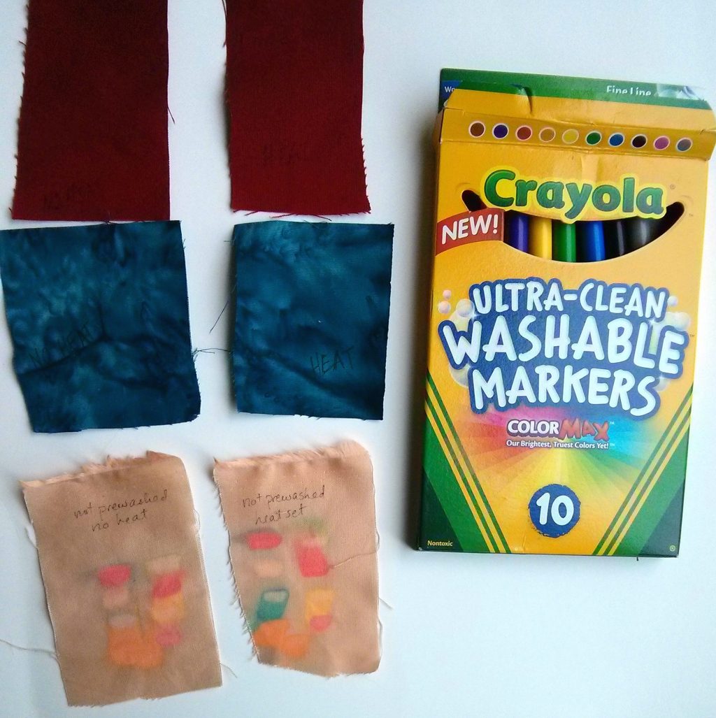 Crayola Washable Markers and Quilt Marking, Technique of the Week