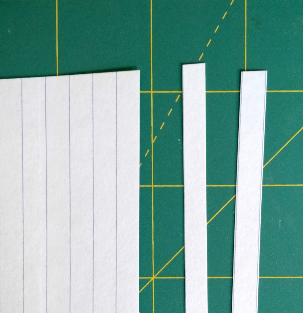 It may take a couple cuts to get it just right. In this one, the one on the right was to the left of the blue line, but the one in the middle is exactly on it, and juuuuust right.