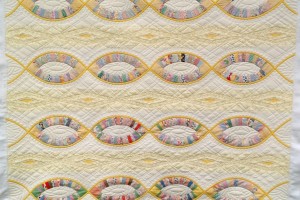 A Thousand Fibers Connect Us, By Victoria Findlay Wolfe, quilted by Mandy Leins, October 2015.